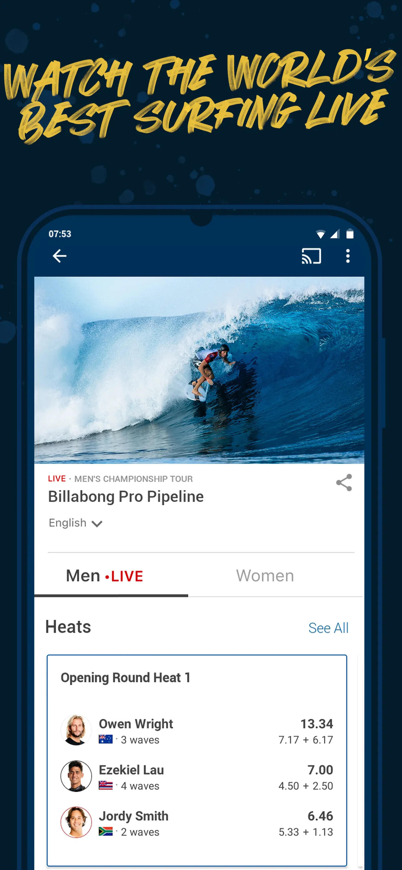 World Surf League | Indus Appstore | Screenshot