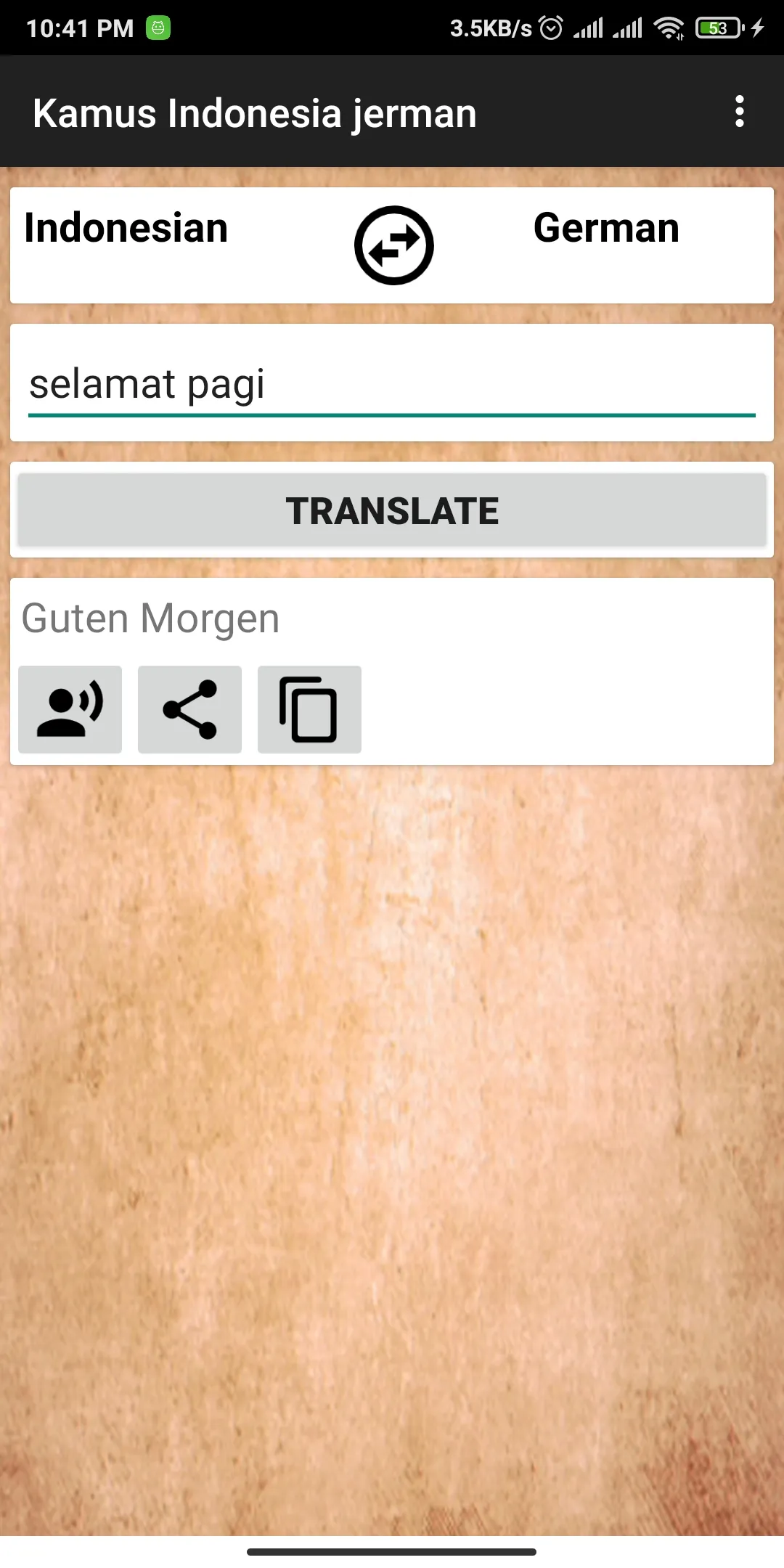 Indonesian German Dictionary | Indus Appstore | Screenshot