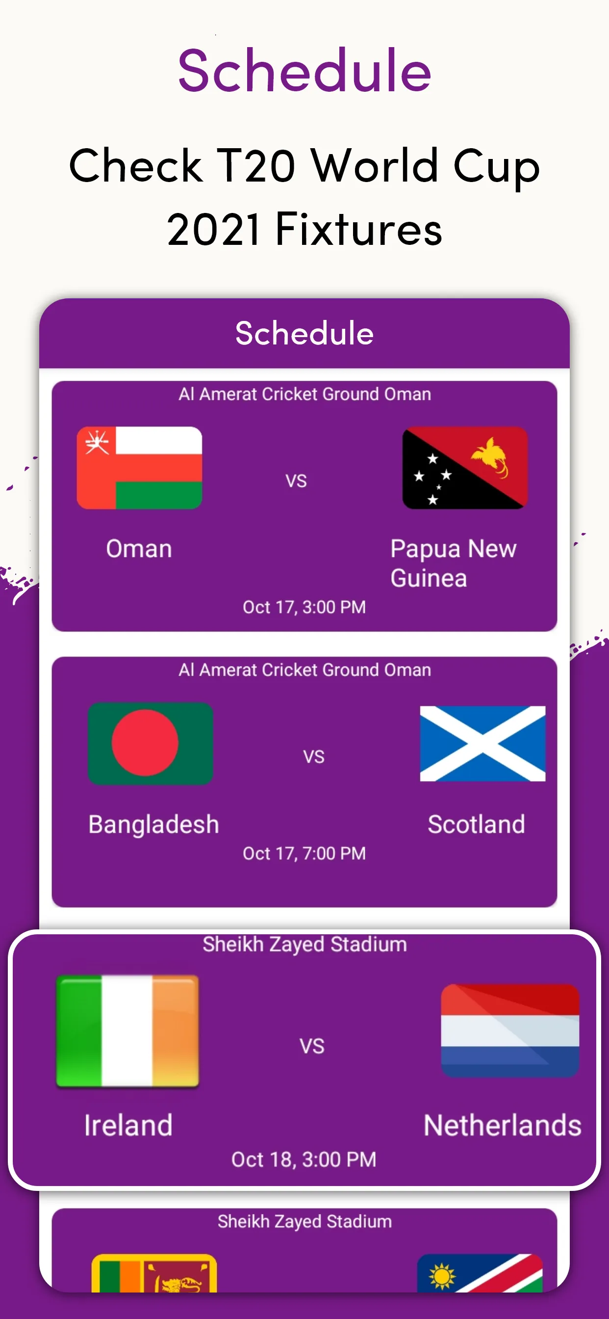 Odi World Cup Schedule 2023 | Indus Appstore | Screenshot