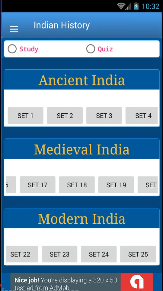 Indian History Quiz AIH MIH MO | Indus Appstore | Screenshot