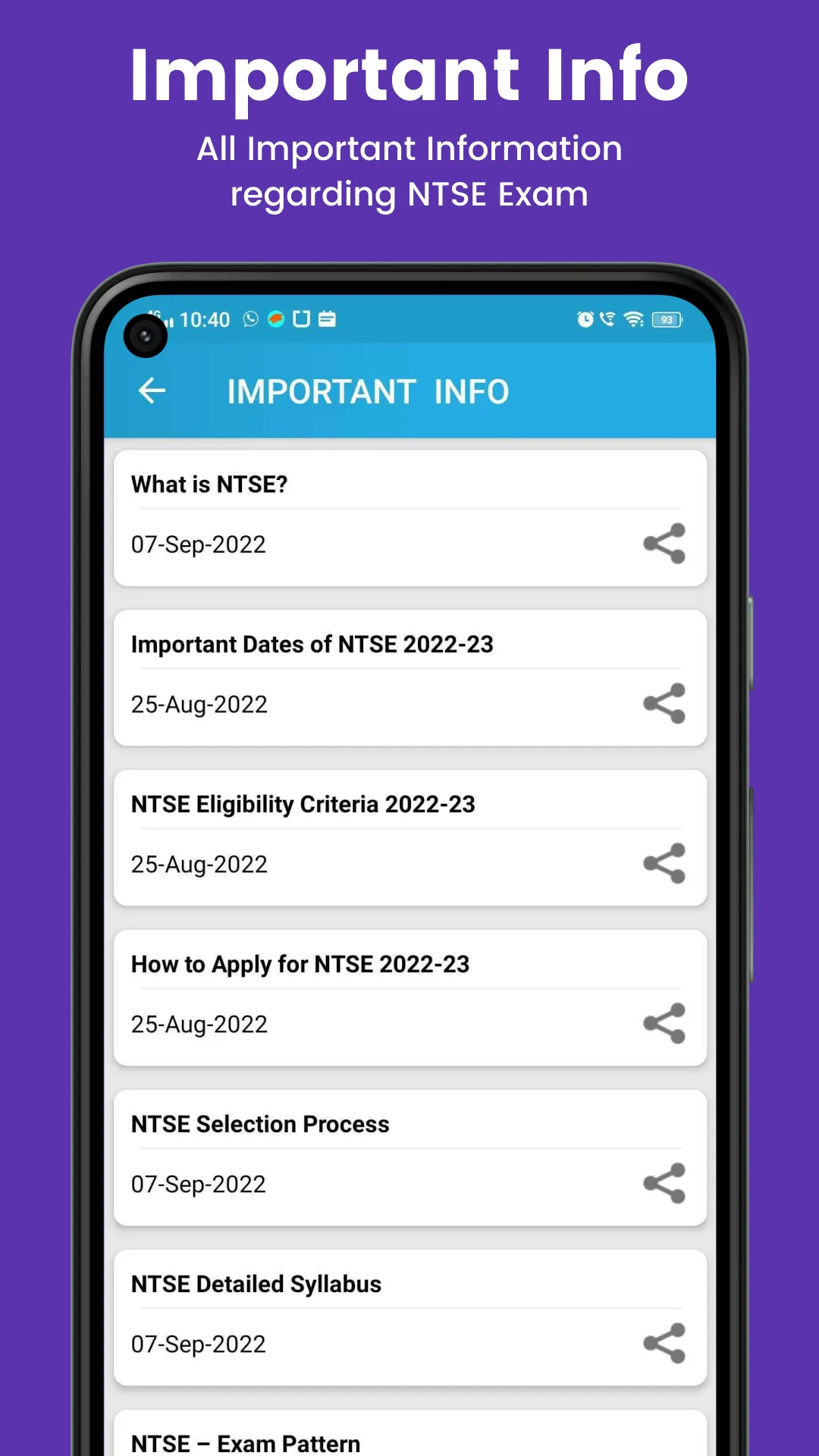 NTSE exam app 2025 | Indus Appstore | Screenshot