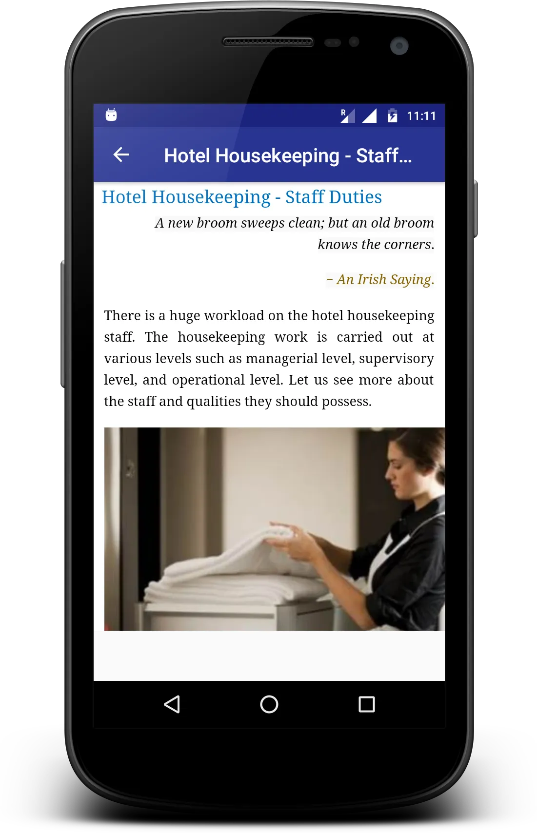 Hotel House Keeping | Indus Appstore | Screenshot