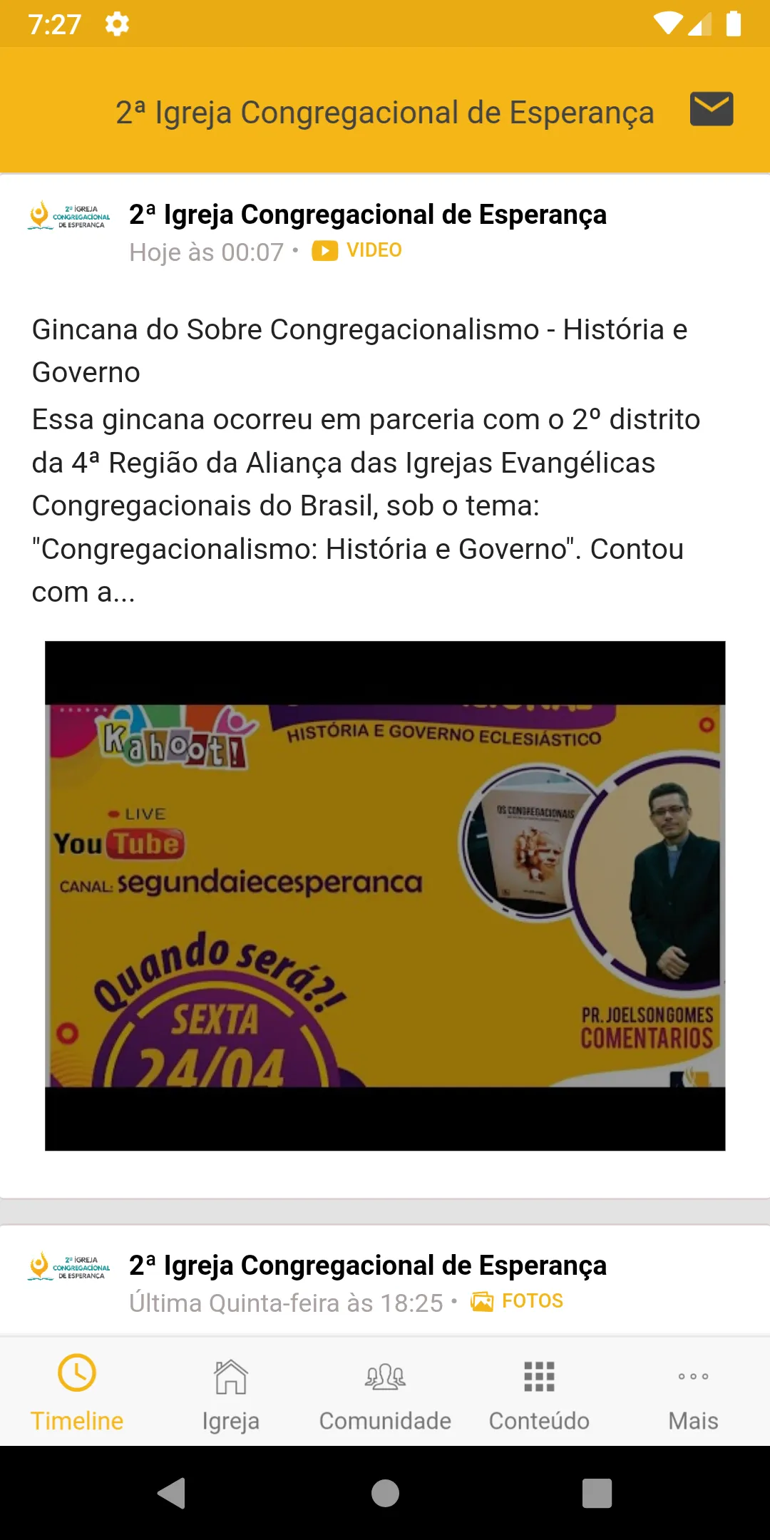 2ª Congregacional de Esperança | Indus Appstore | Screenshot