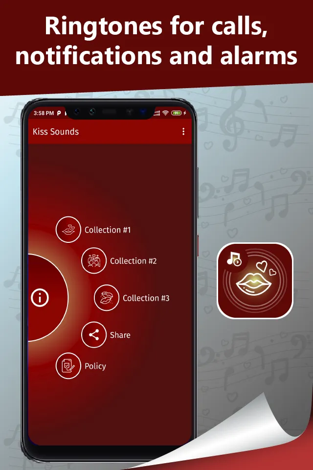 Kissing ringtones | Indus Appstore | Screenshot