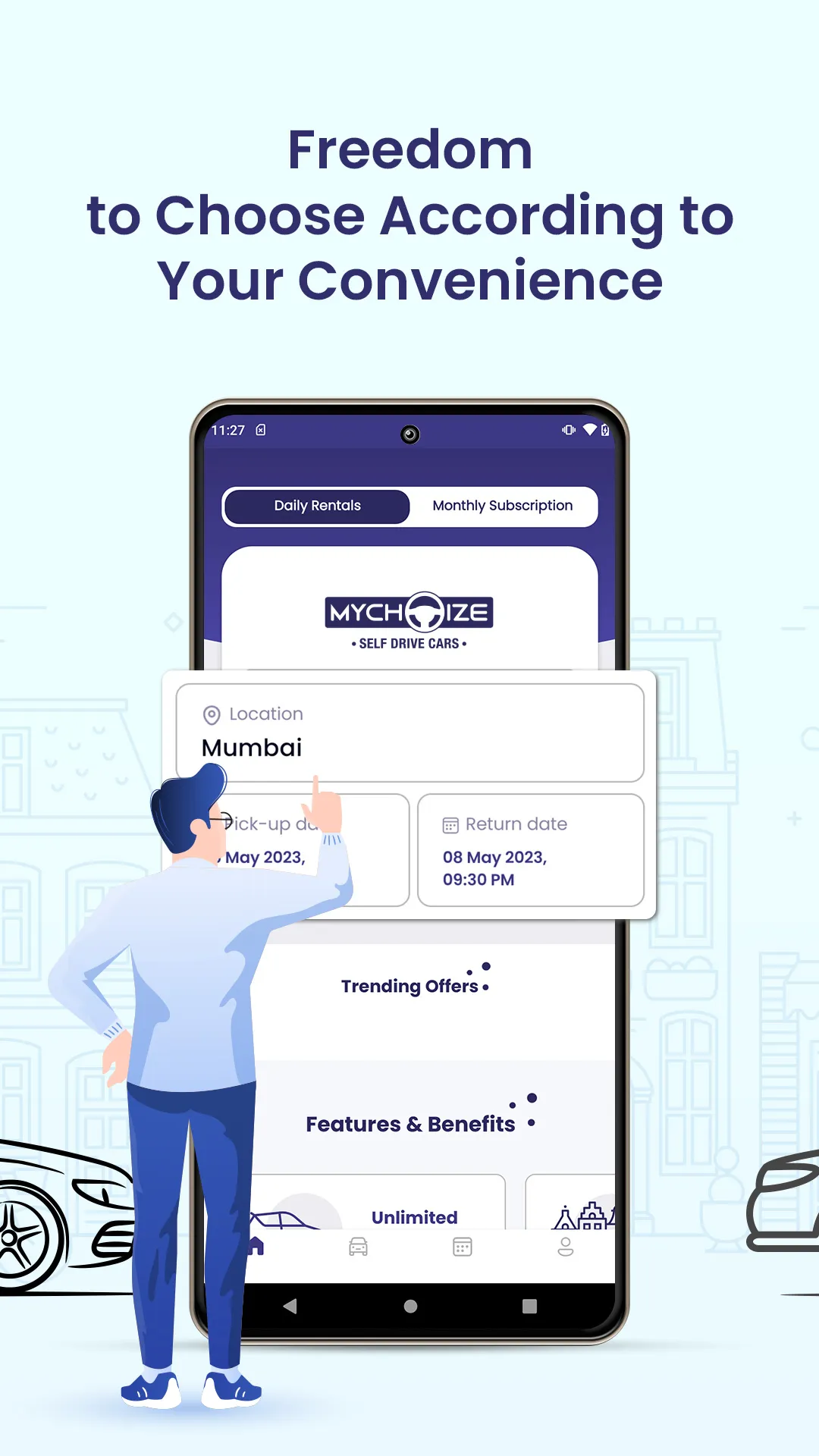 MyChoize Self Drive Car Rental | Indus Appstore | Screenshot