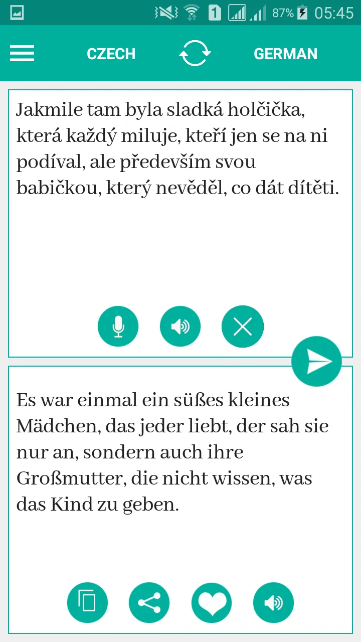 Czech German Translator | Indus Appstore | Screenshot