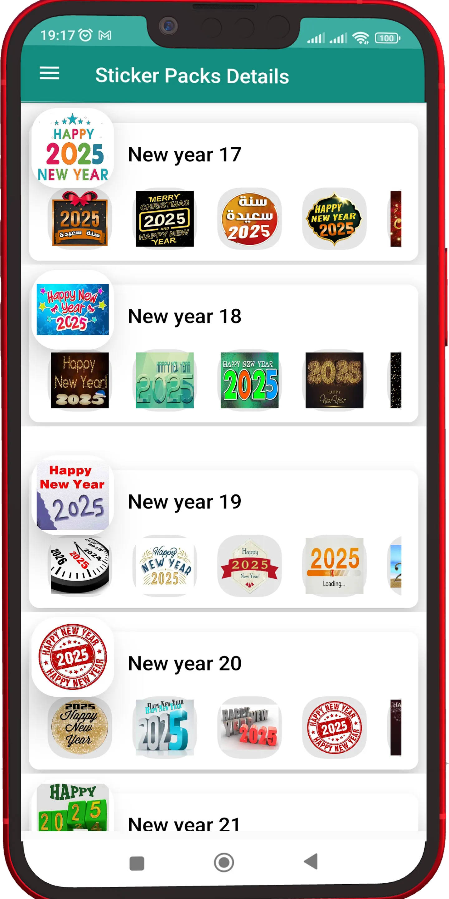 Happy New Year Stickers 2025 | Indus Appstore | Screenshot
