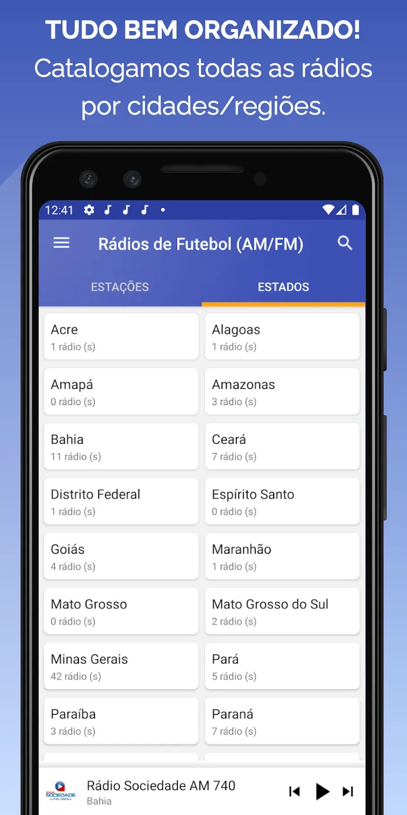 Rádios de Futebol (AM/FM) | Indus Appstore | Screenshot