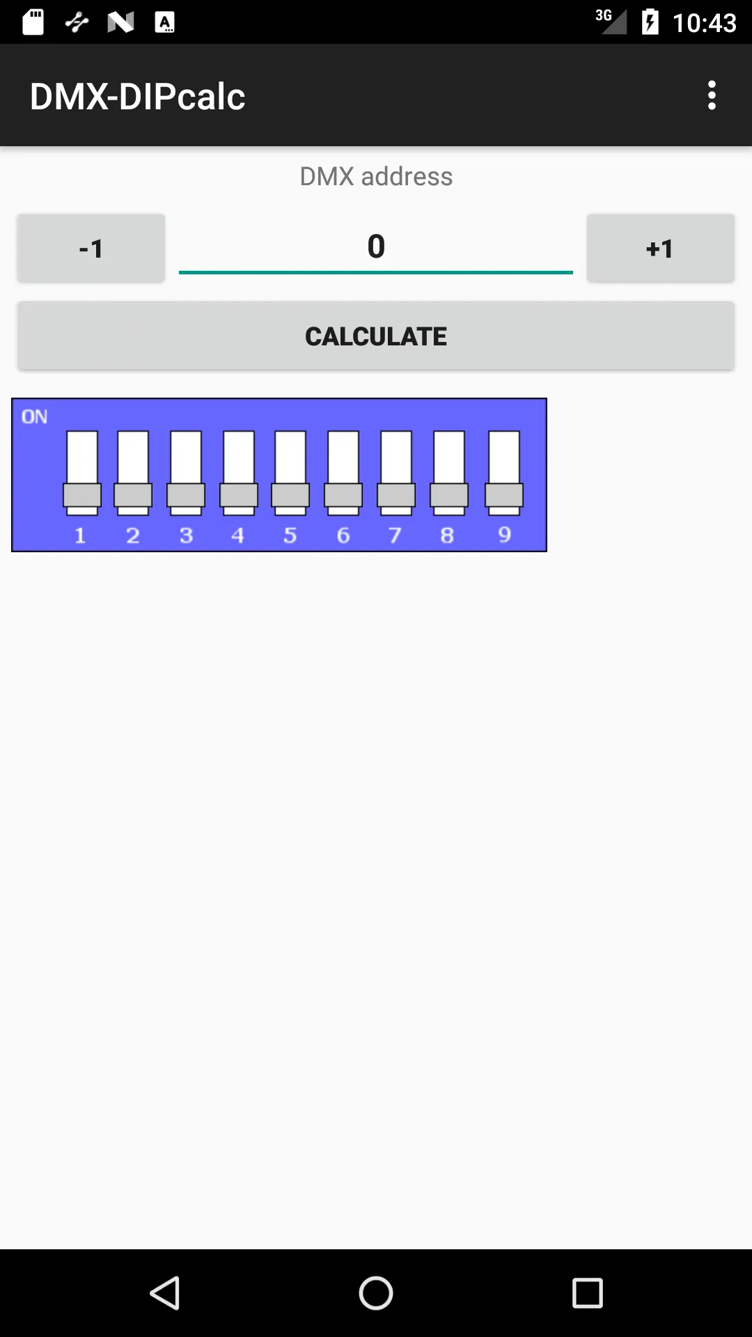 DMX-DIP calculator | Indus Appstore | Screenshot