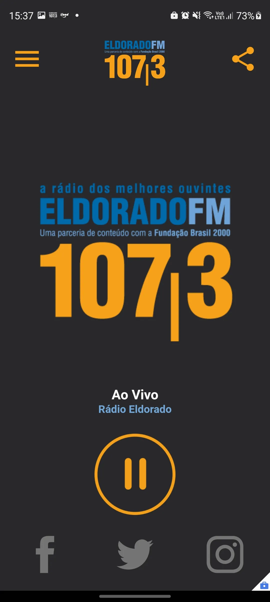 Rádio Eldorado | Indus Appstore | Screenshot