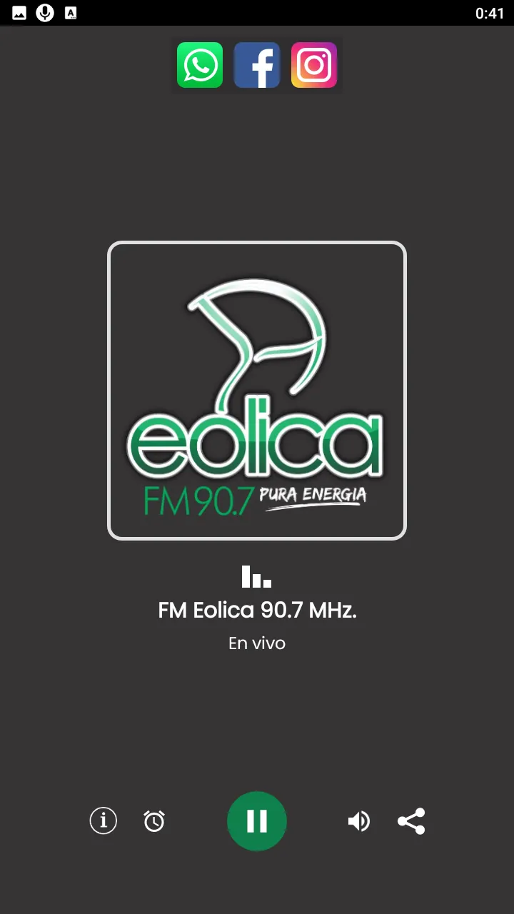 FM Eolica 90.7 MHz. | Indus Appstore | Screenshot