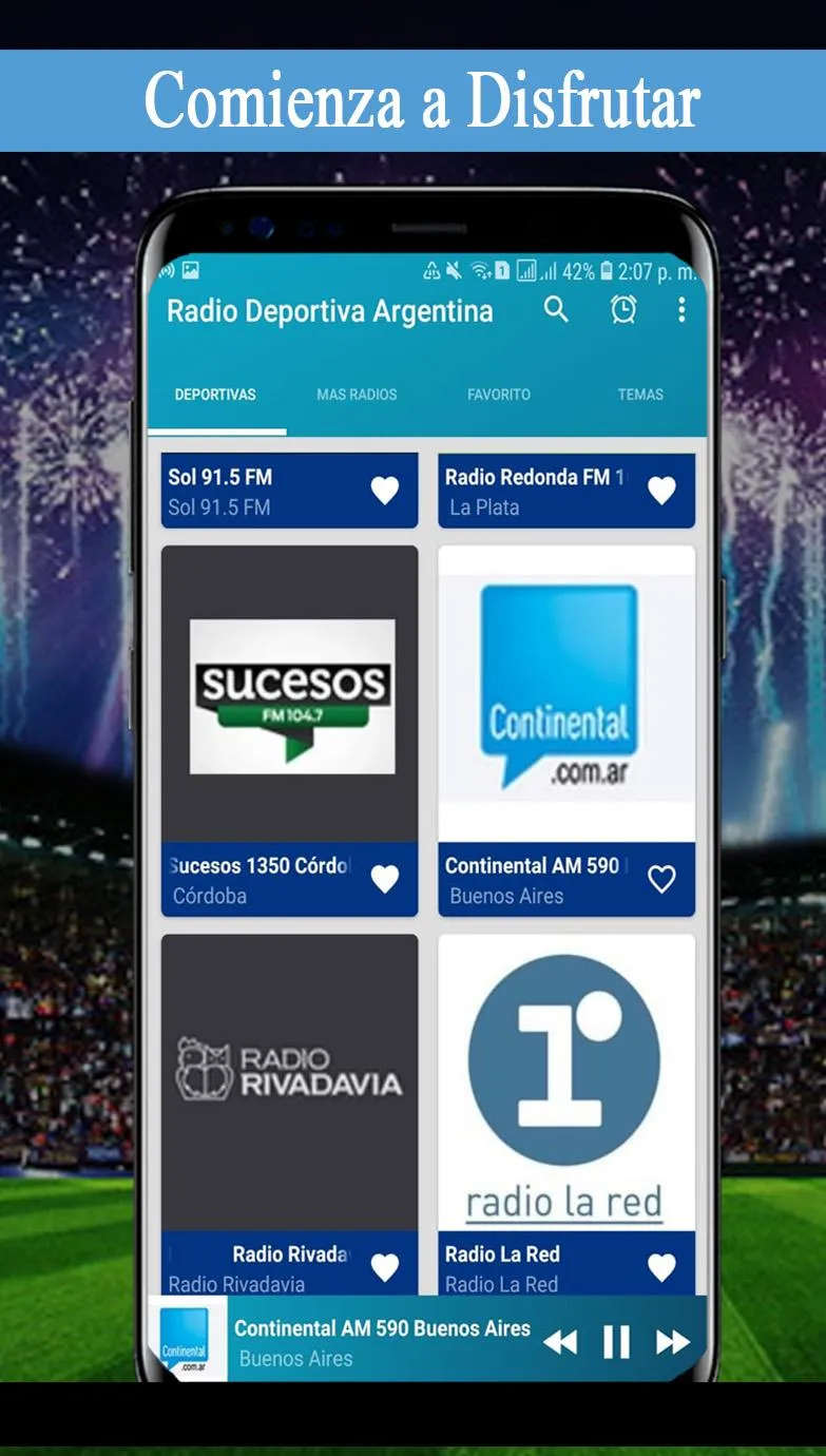 Radios deportivas de Argentina | Indus Appstore | Screenshot