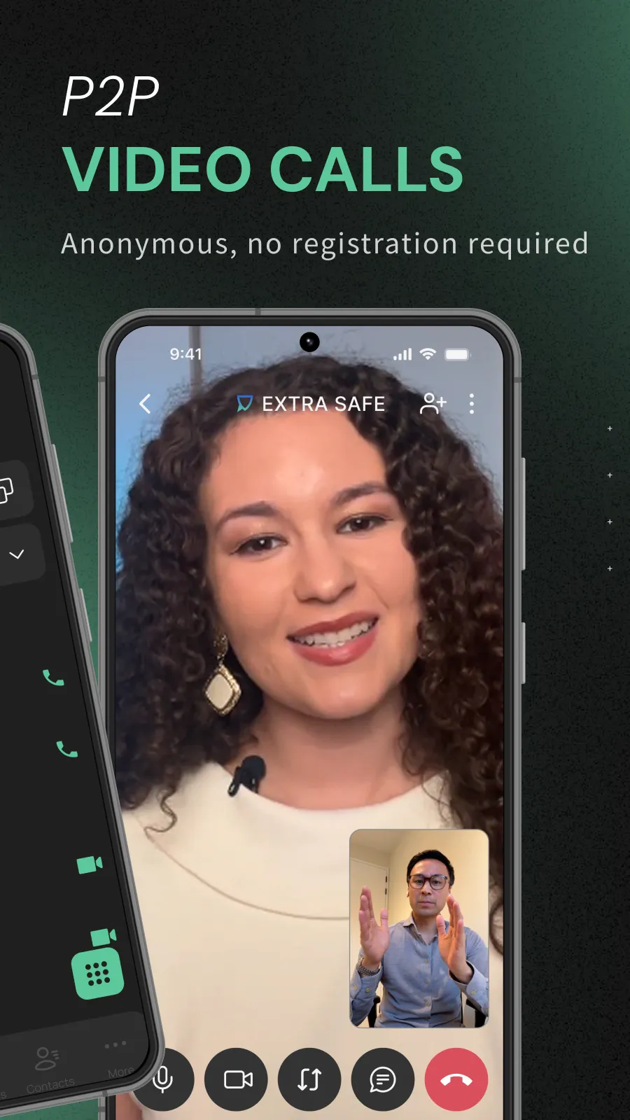 EXTRA SAFE: Private P2P Calls | Indus Appstore | Screenshot