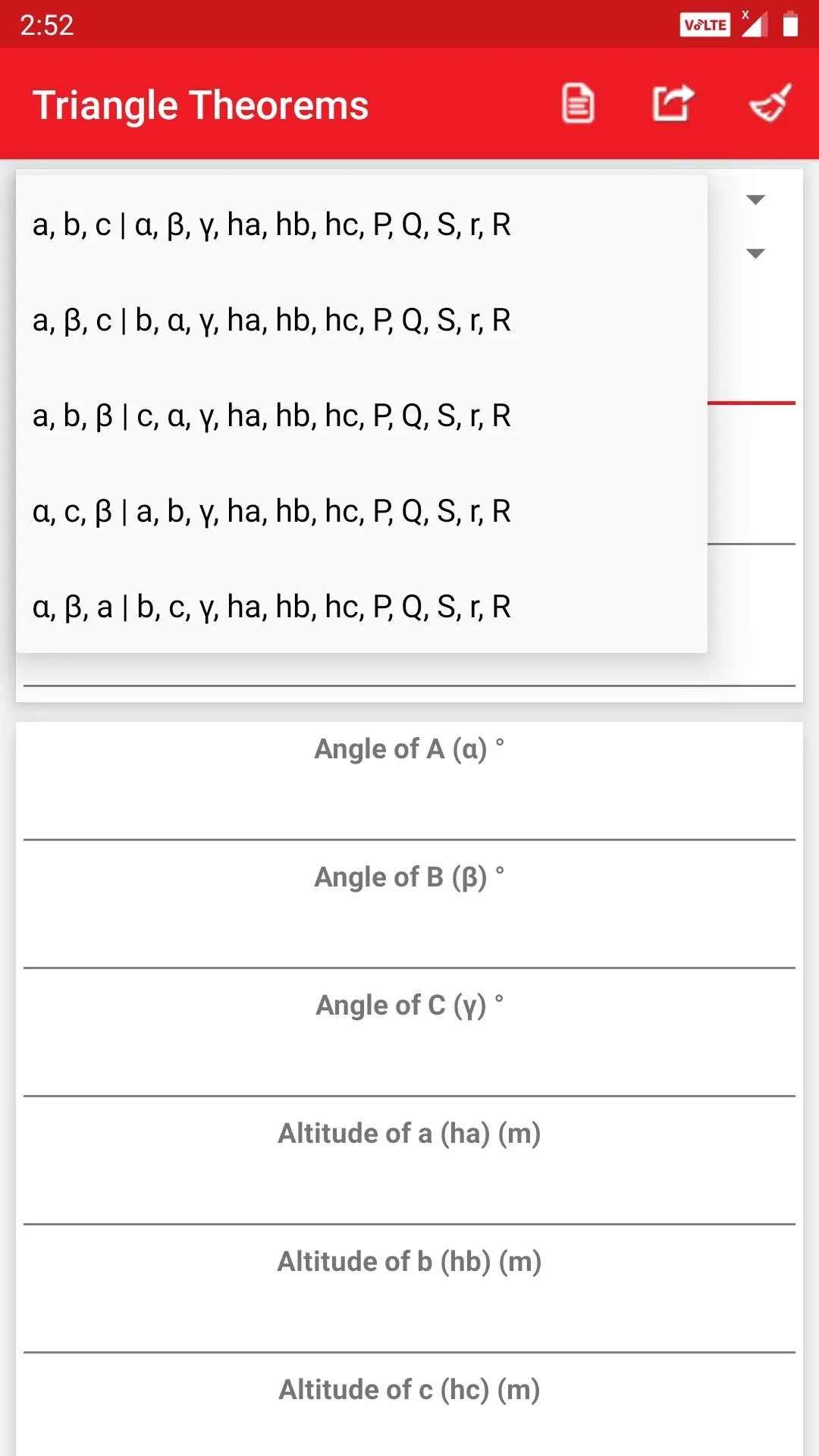 Triangle Calculator | Indus Appstore | Screenshot