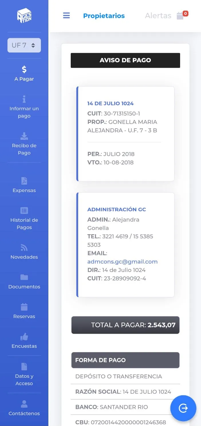 A-Gestión | Indus Appstore | Screenshot