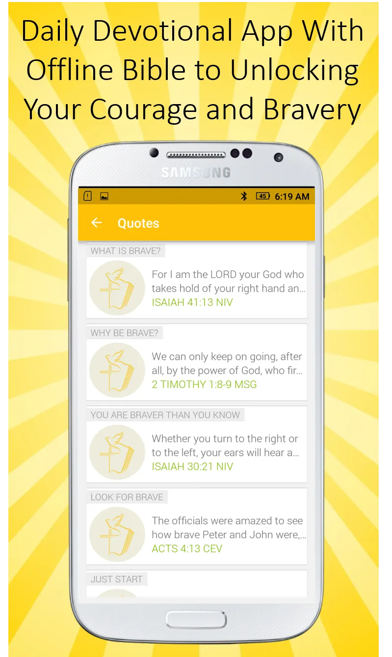 Daily Bible Devotion - Courage | Indus Appstore | Screenshot
