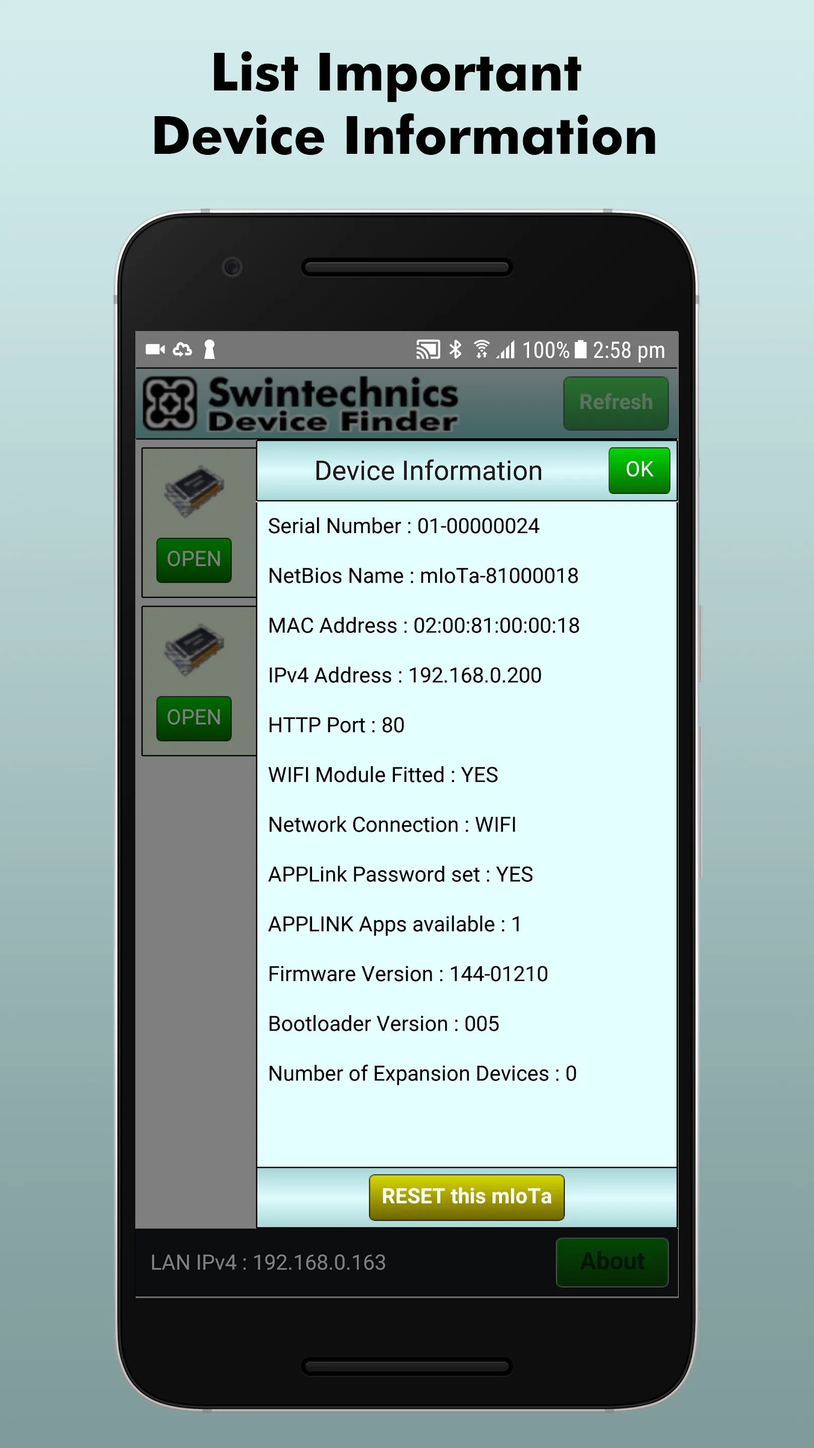 Swintechnics Device Finder | Indus Appstore | Screenshot