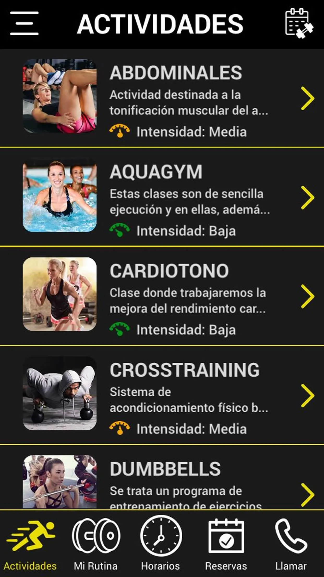 Club Gym Sierra | Indus Appstore | Screenshot