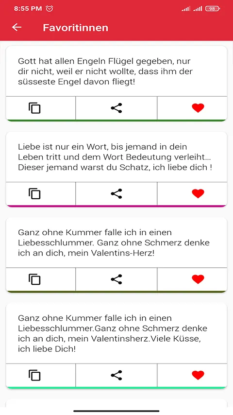 Valentinstag Nachrichten 2024 | Indus Appstore | Screenshot