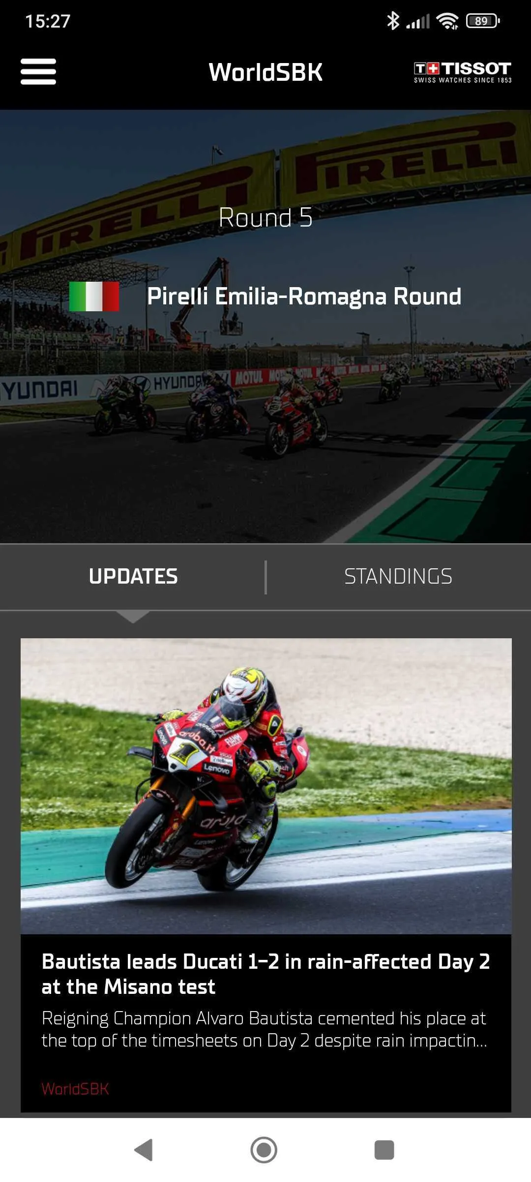 WorldSBK | Indus Appstore | Screenshot