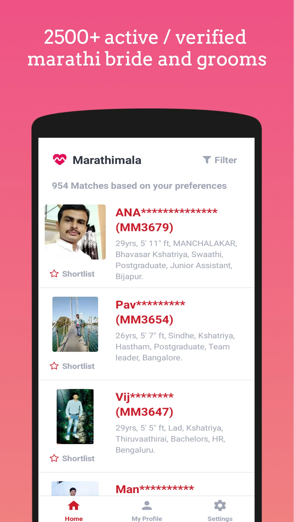 Marathimala Matrimony | Indus Appstore | Screenshot