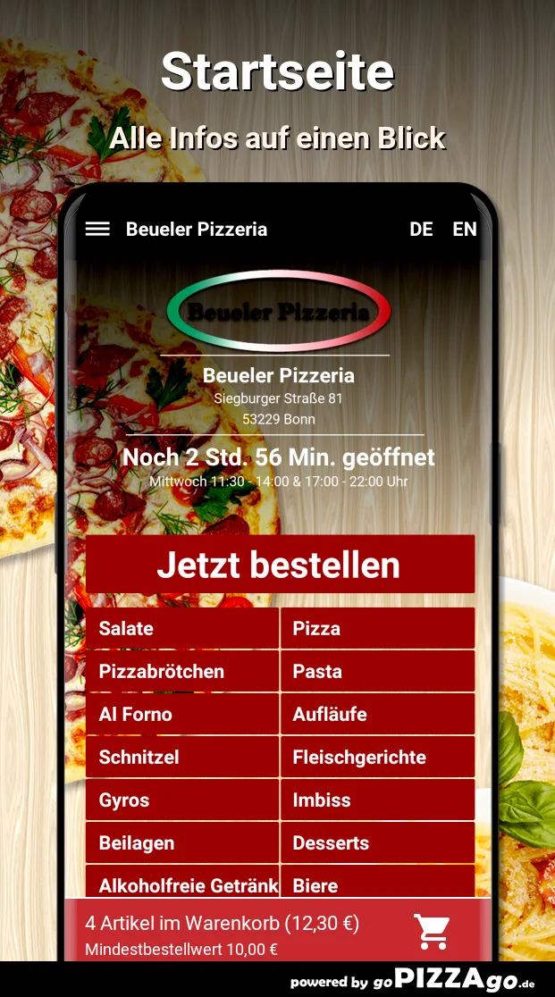 Beueler Pizzeria Bonn | Indus Appstore | Screenshot