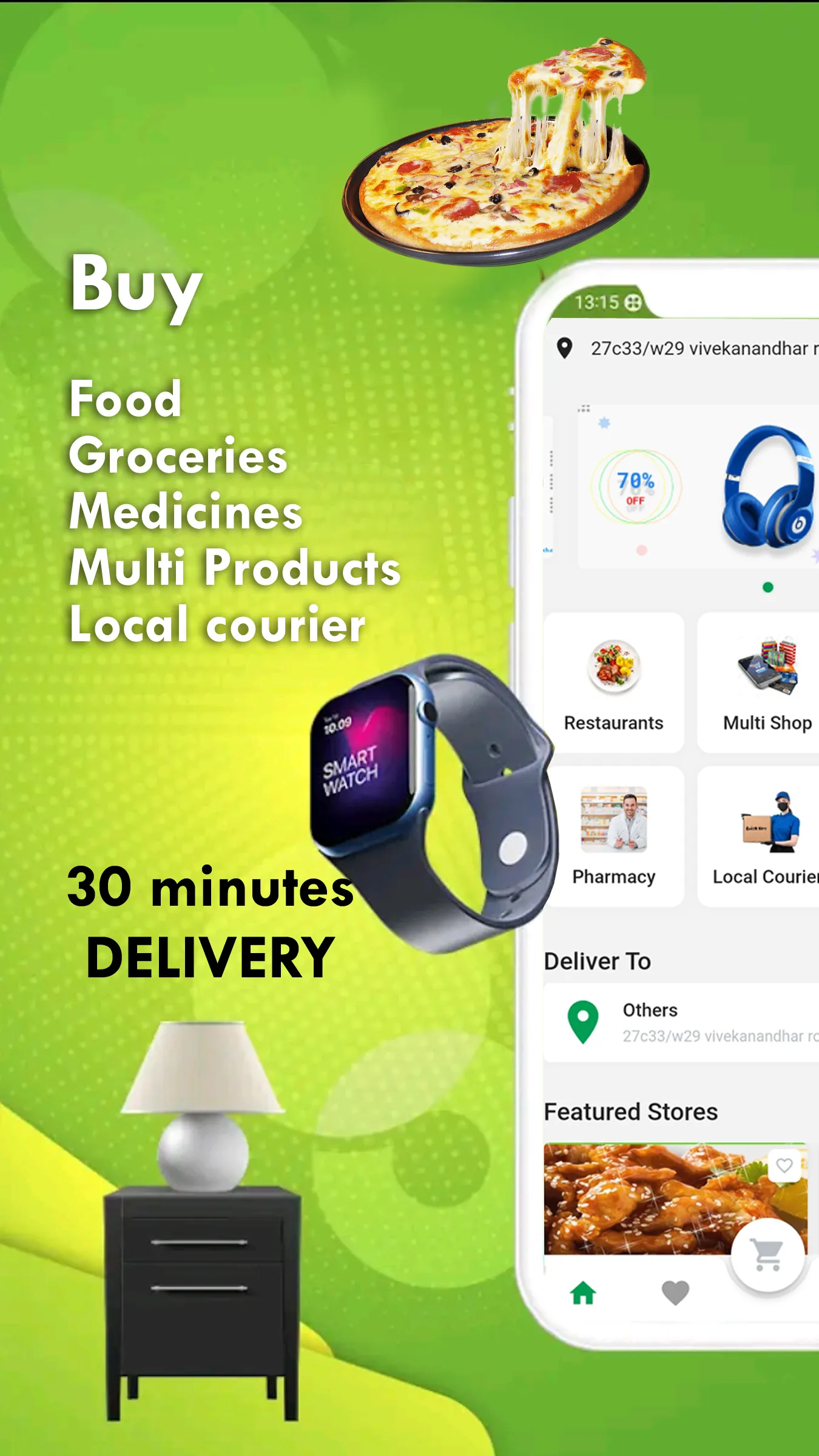 QuickBro : Food delivery &more | Indus Appstore | Screenshot