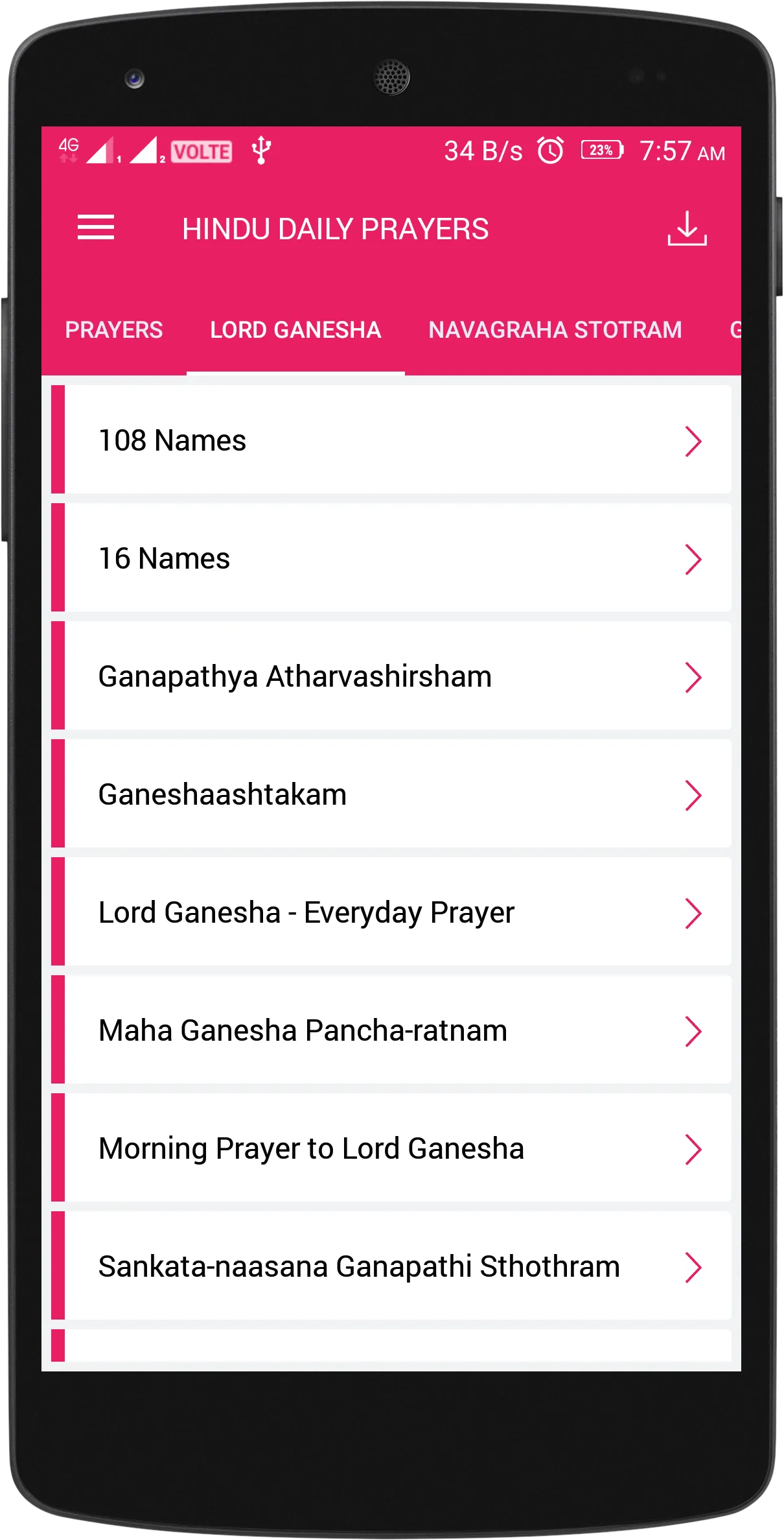 Hindu Daily Prayers | Indus Appstore | Screenshot