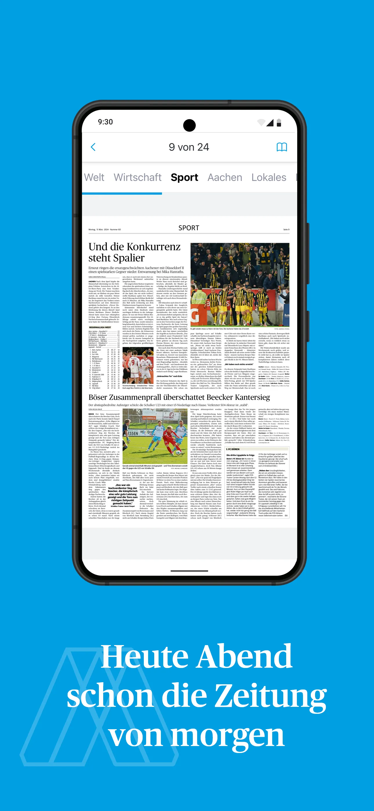 Aachener Zeitung E-Paper | Indus Appstore | Screenshot