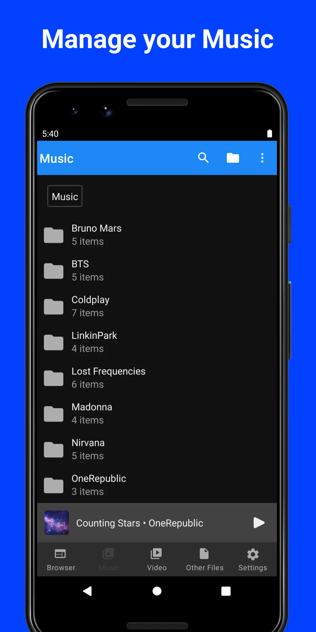 MyMedia iFile Manager & Music | Indus Appstore | Screenshot