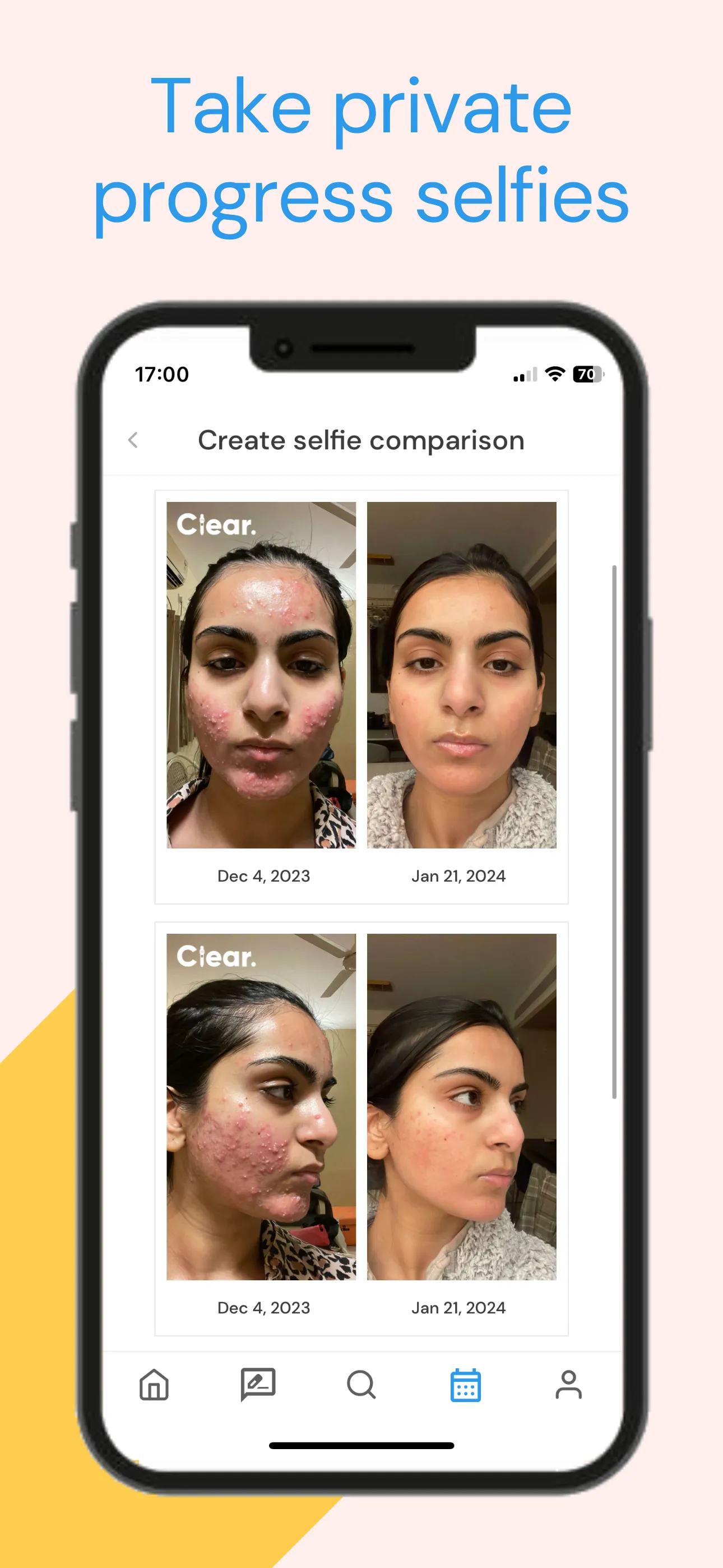 Clear: Social Skincare Tracker | Indus Appstore | Screenshot