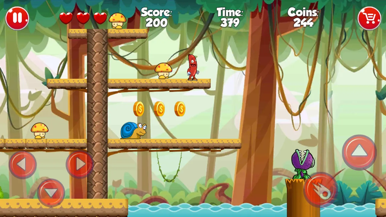 Super Sausage World Adventure  | Indus Appstore | Screenshot