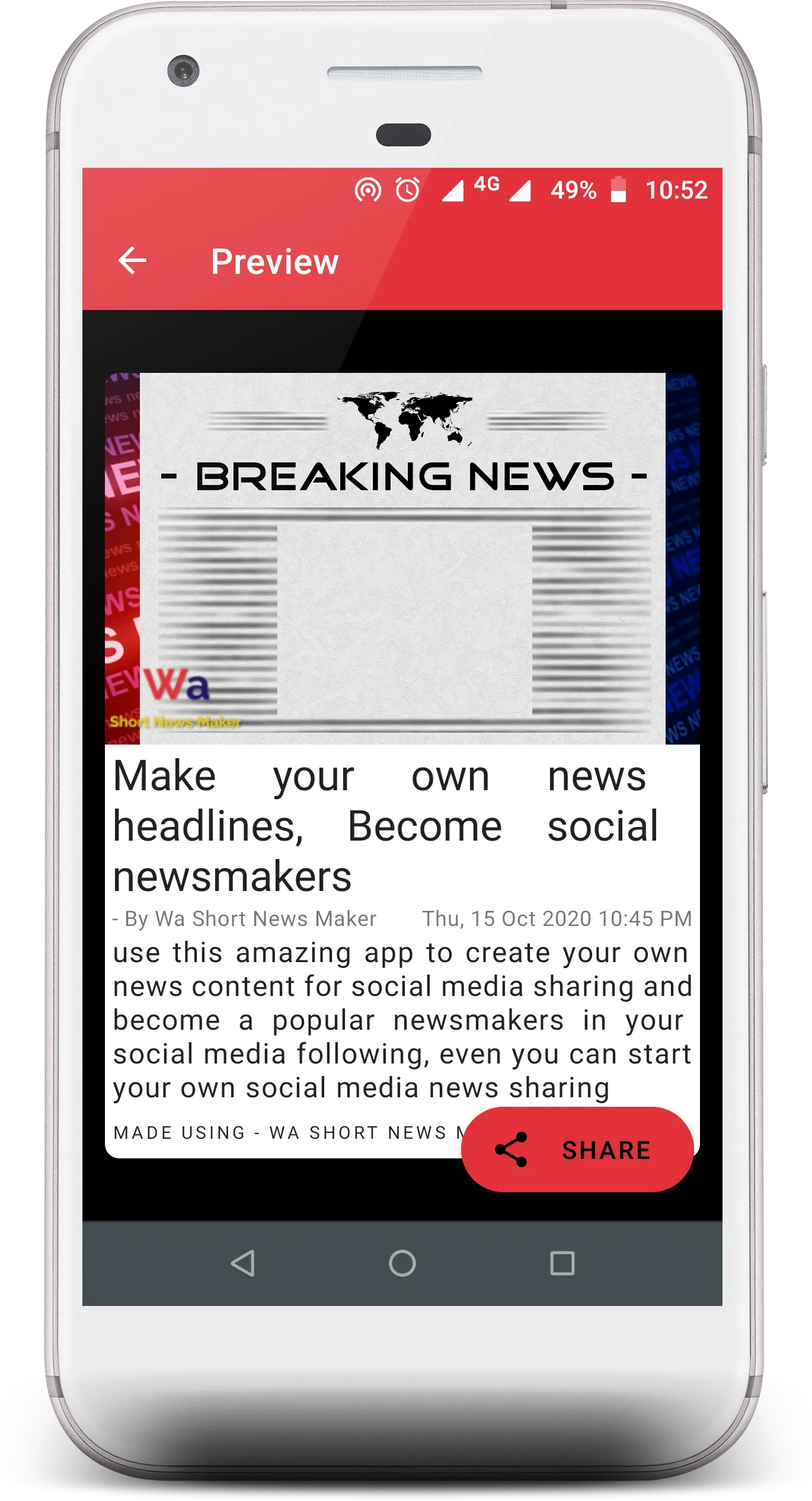 Wa Short News Maker | Indus Appstore | Screenshot