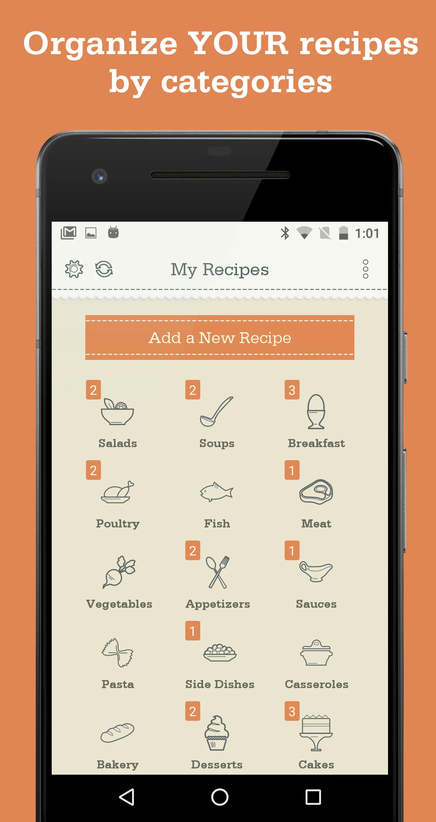 OrganizEat | Recipe Keeper box | Indus Appstore | Screenshot