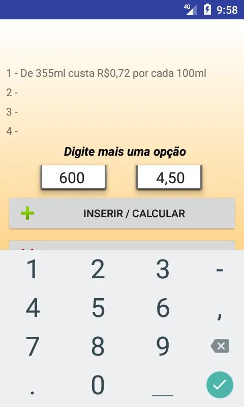 Beverage Calculator | Indus Appstore | Screenshot