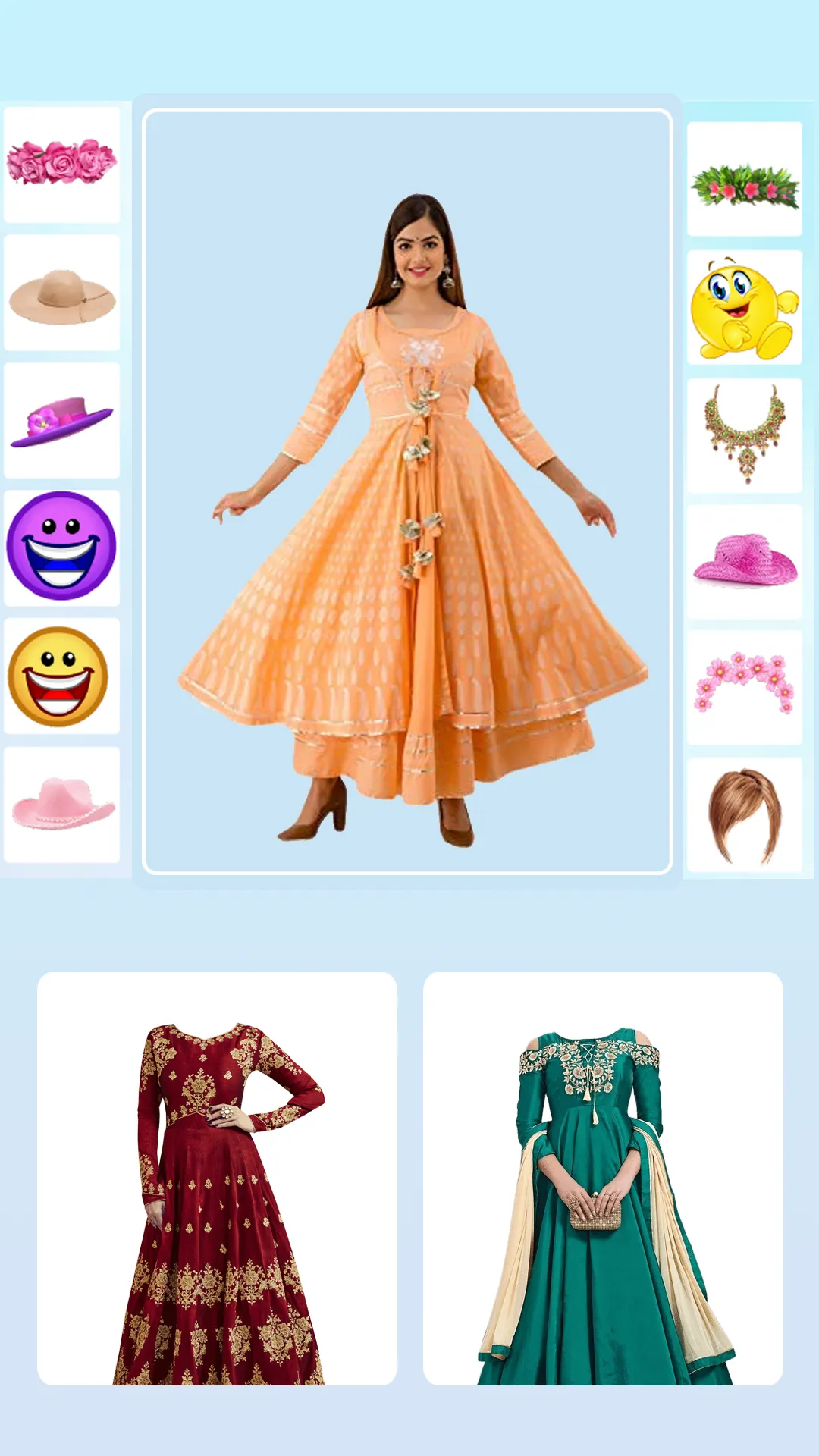 Anarkali Dress Photo Editor | Indus Appstore | Screenshot