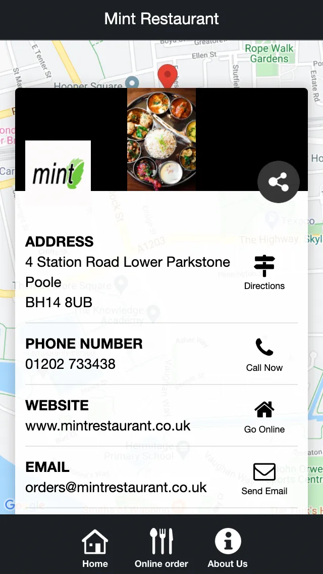 Mint Restaurant | Indus Appstore | Screenshot