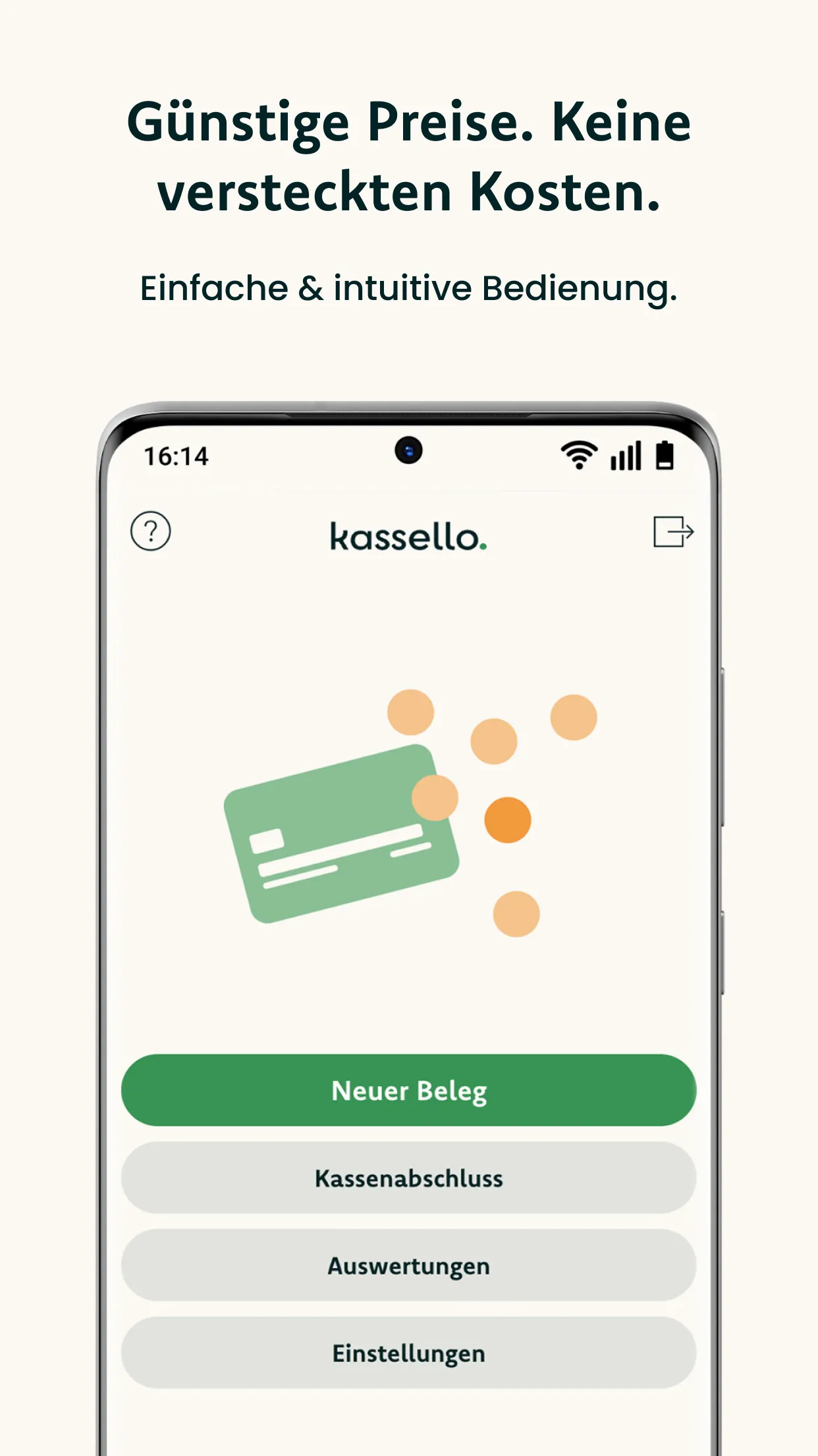 kassello Registrierkasse | Indus Appstore | Screenshot