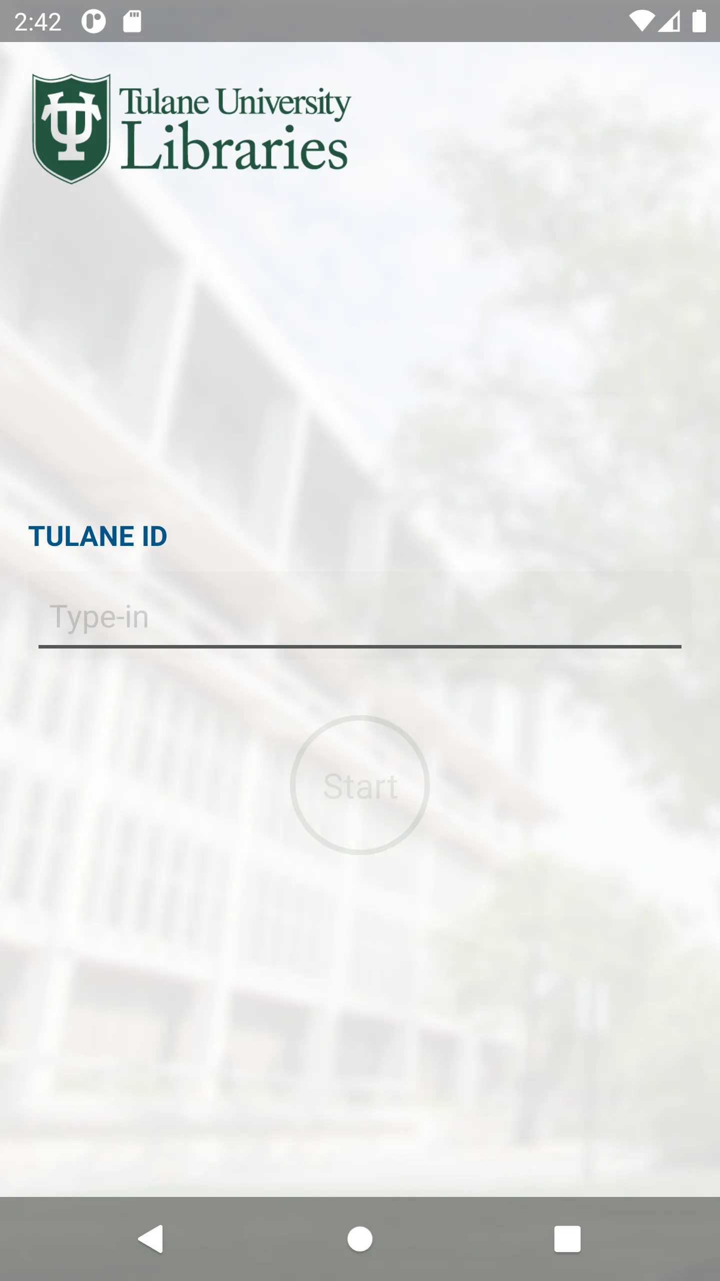 Tulane Libraries Self-Checkout | Indus Appstore | Screenshot