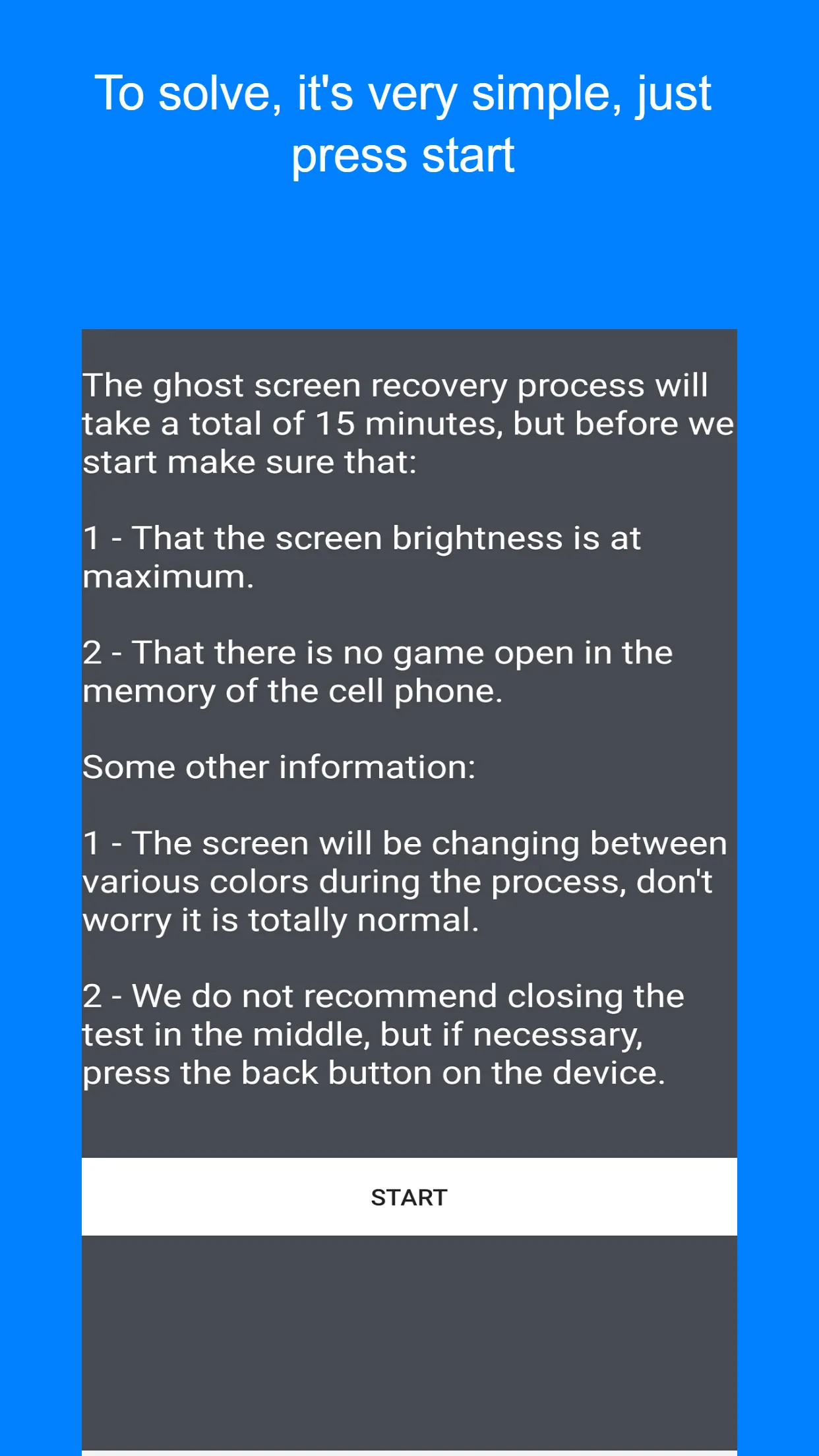 Ghost Screen Fix - Burn-In | Indus Appstore | Screenshot