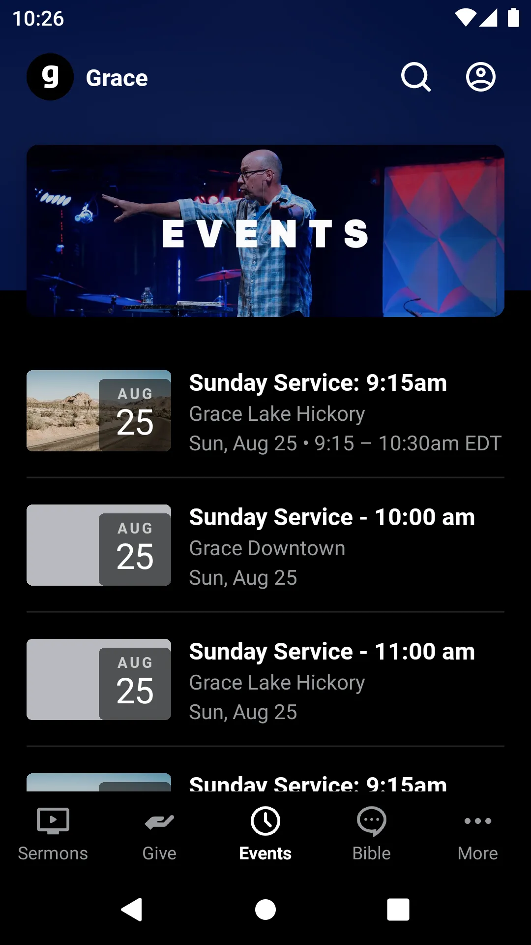 Grace Church Hickory | Indus Appstore | Screenshot