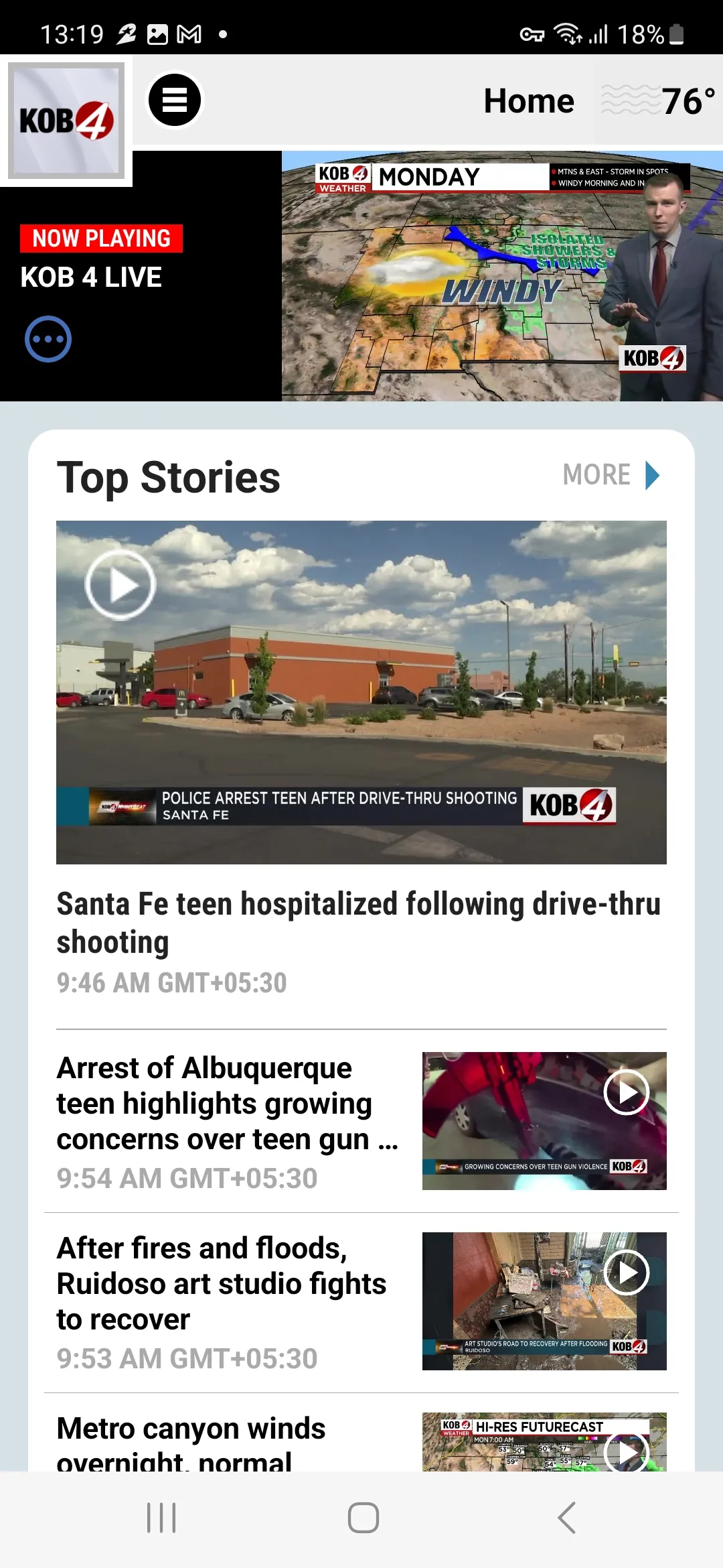 KOB 4 Albuquerque, New Mexico | Indus Appstore | Screenshot