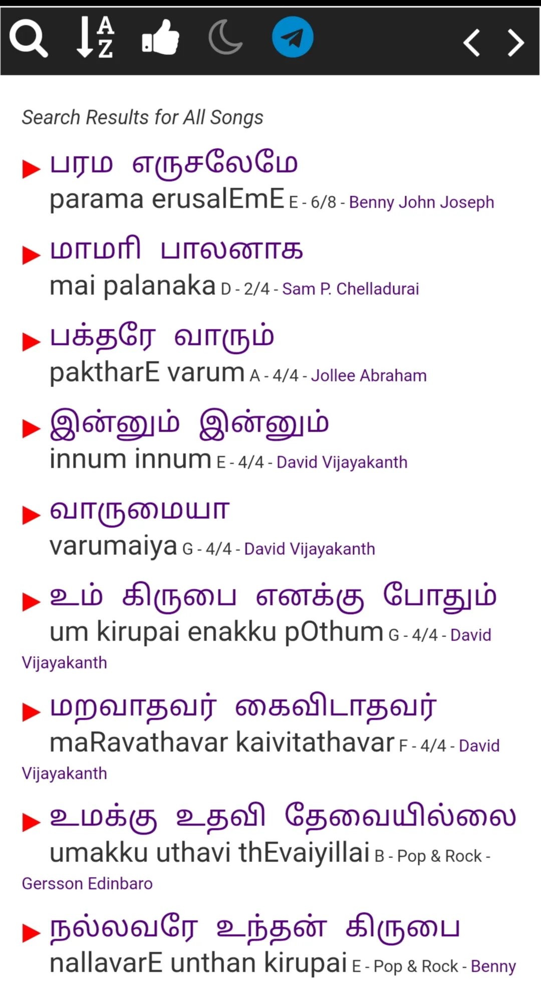 Churchspot  2200+ Tamil Chords | Indus Appstore | Screenshot