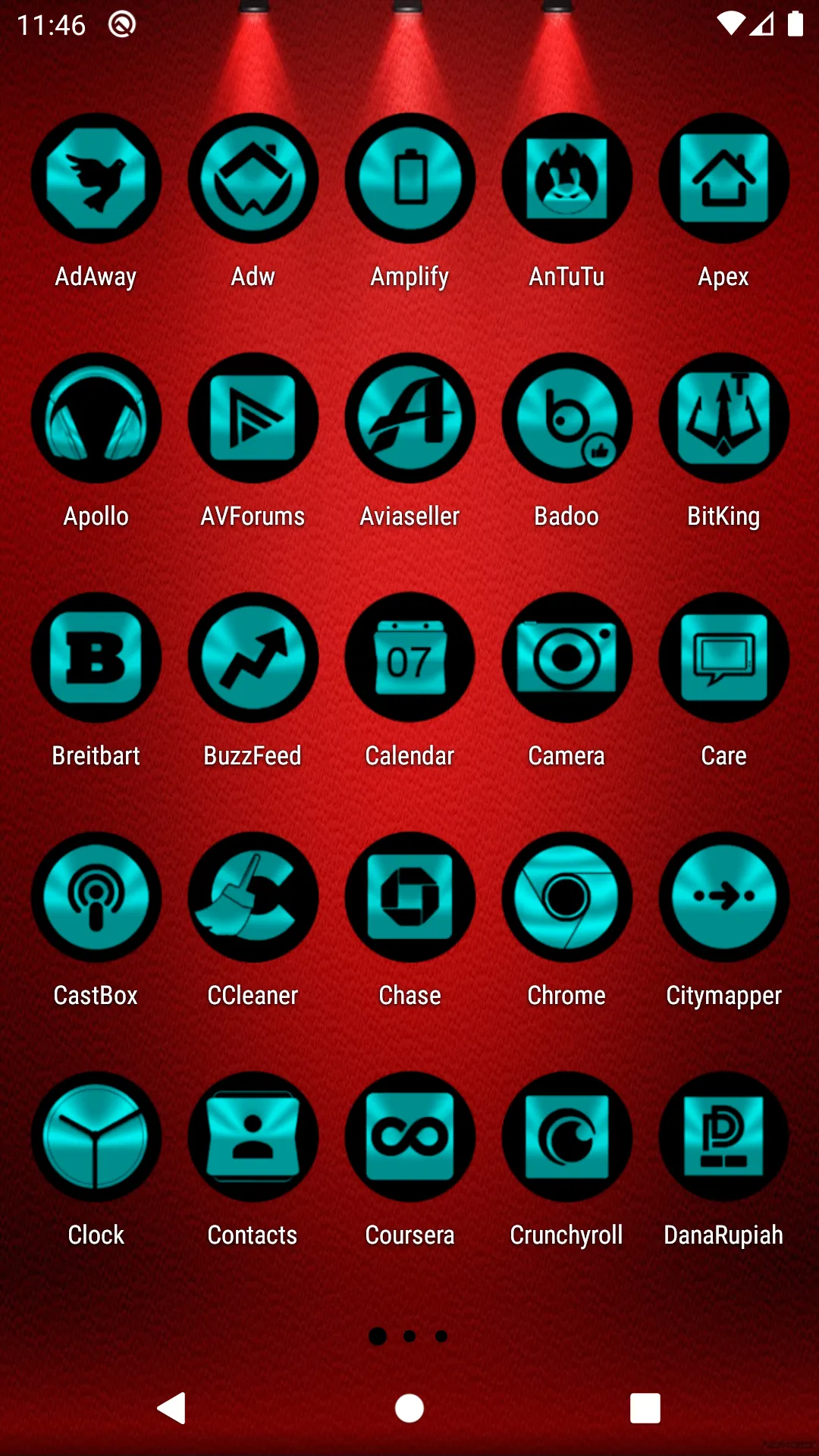 Oreo Cyan Icon Pack | Indus Appstore | Screenshot