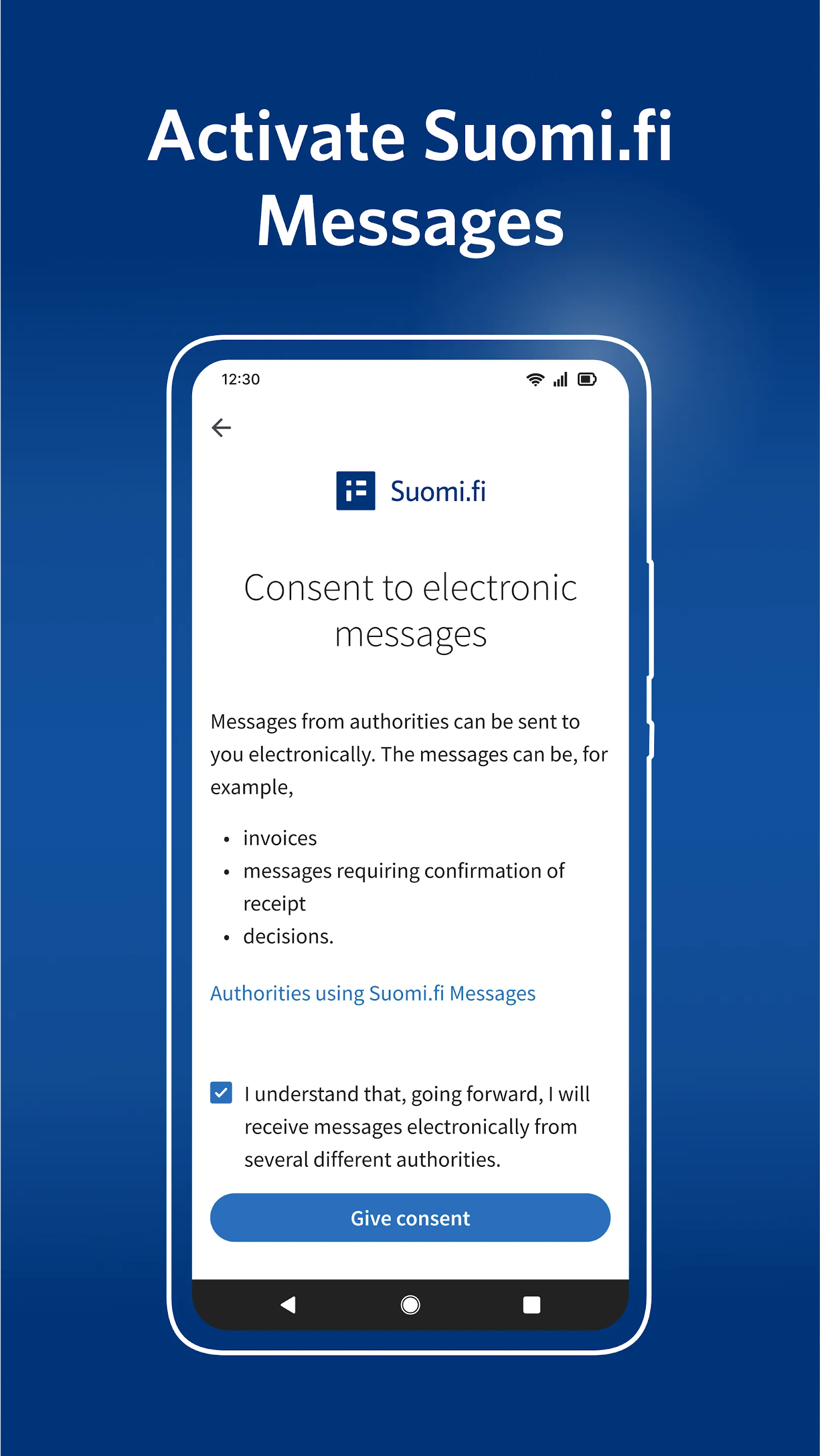 Suomi.fi | Indus Appstore | Screenshot