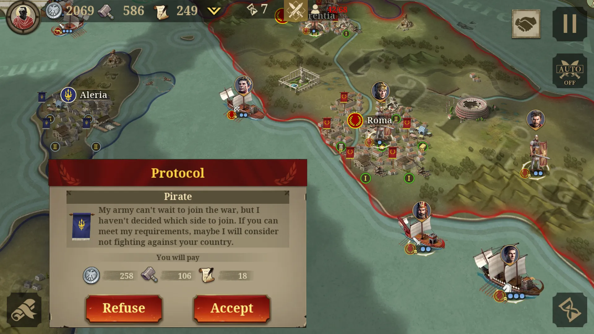 Great Conqueror: Rome War Game | Indus Appstore | Screenshot