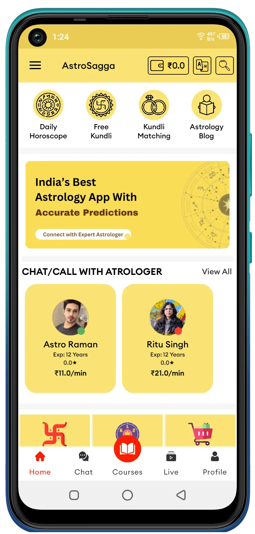 Astrosagga: Talk to Astrologer | Indus Appstore | Screenshot