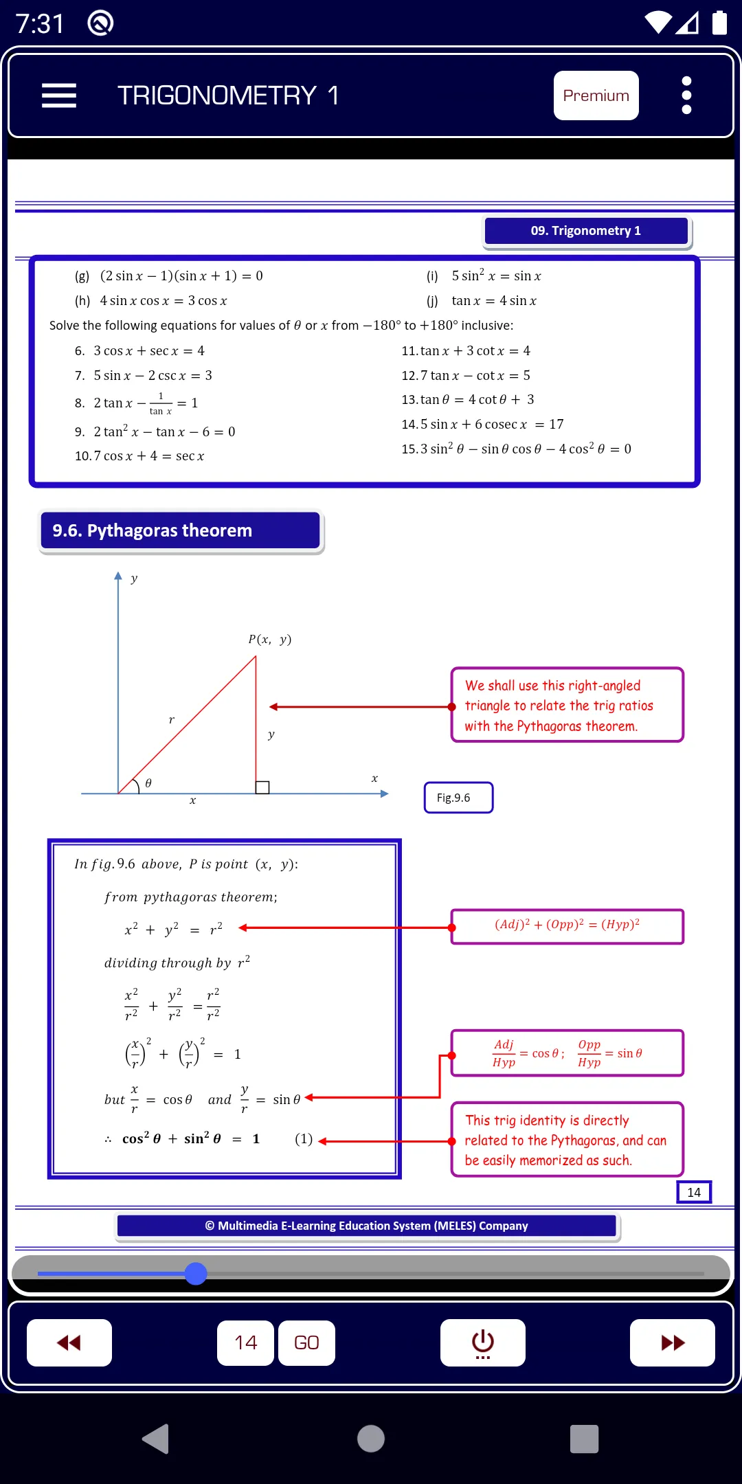 Trigonometry 1 Pure Math | Indus Appstore | Screenshot