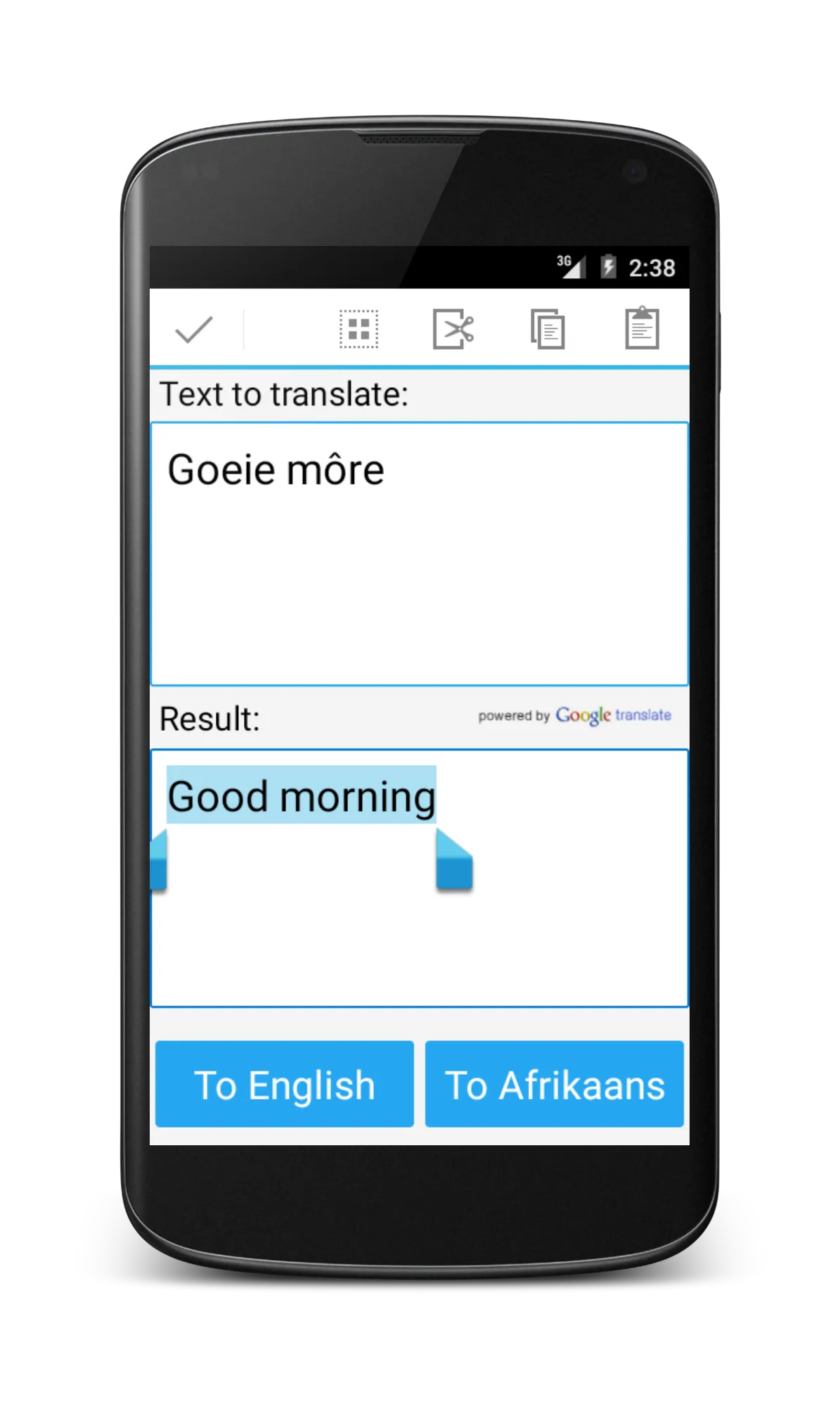 Afrikaans English Translator | Indus Appstore | Screenshot