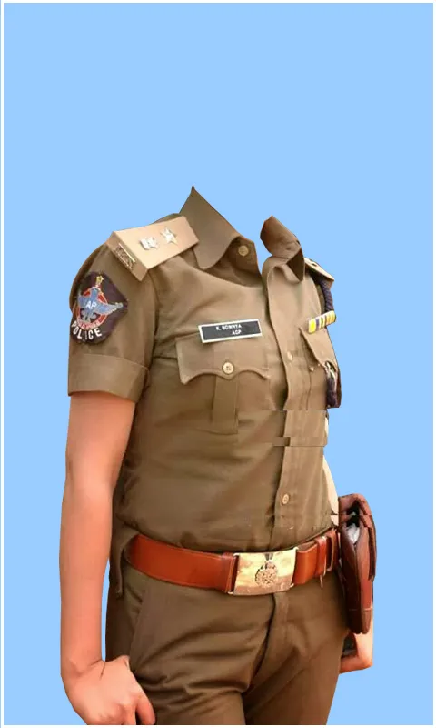 Women Police Uniform Photo App | Indus Appstore | Screenshot